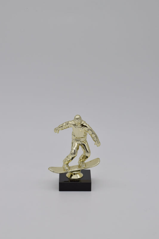 Goldener Snowboarder